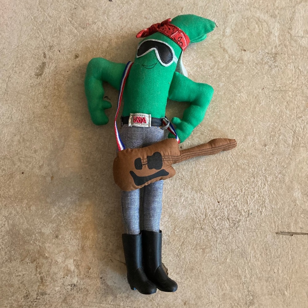 Vintage 1985 The Veggies Bruce Stringbean Stuffed Animal